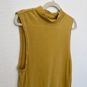 We The Free Mustard Muscle Tee